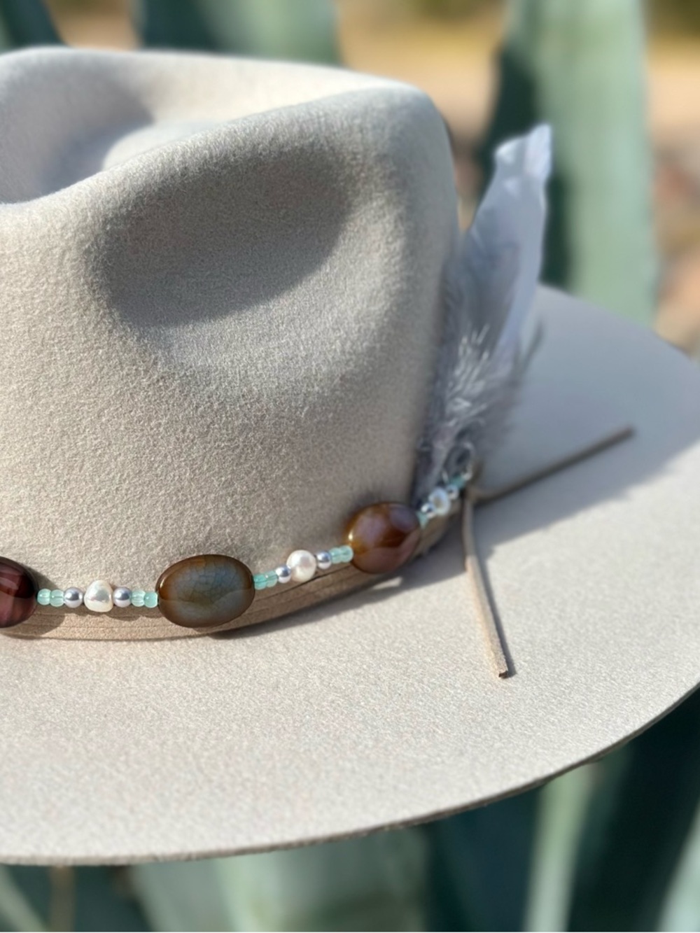 Fire Agate Hat Band - Picture 3 of 6